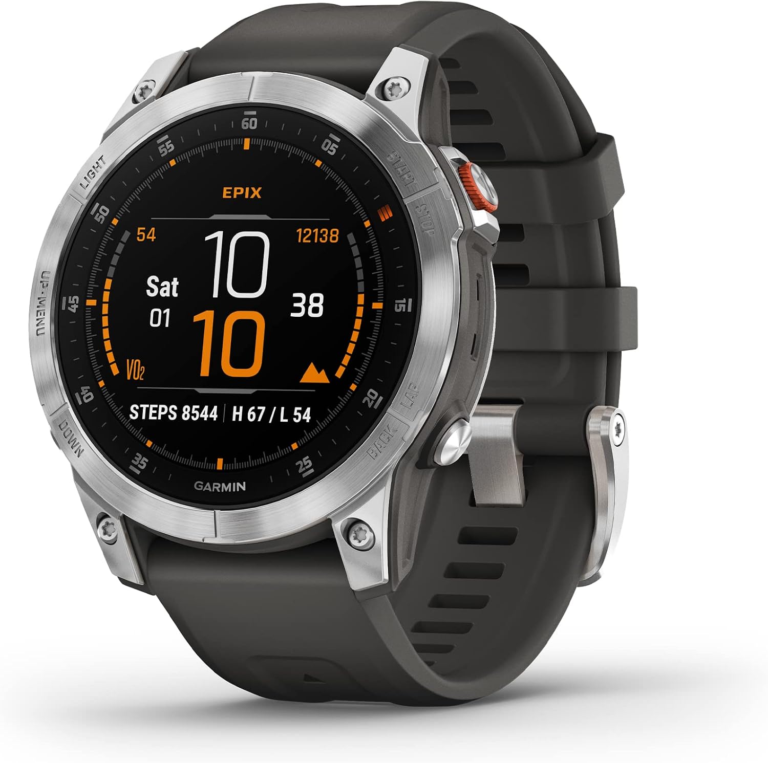 Garmin epix Gen 2, Premium Active smartwatch, Touchscreen AMOLED Display, Adventure Watch with Advanced Features, Slate Steel
