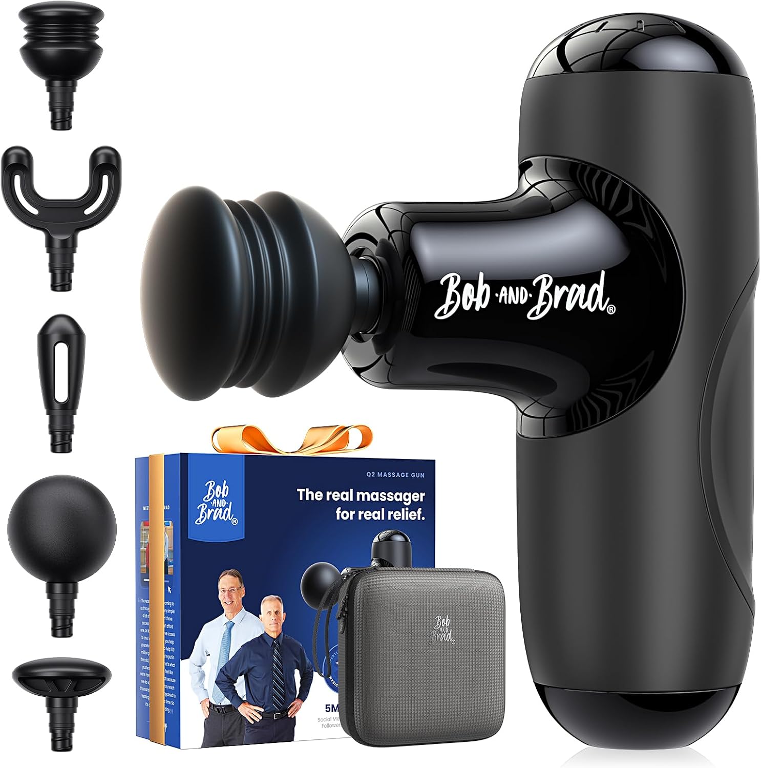 BOB AND BRAD Q2 Mini Massage Gun, Pocket-Sized, Small, Travel Essential