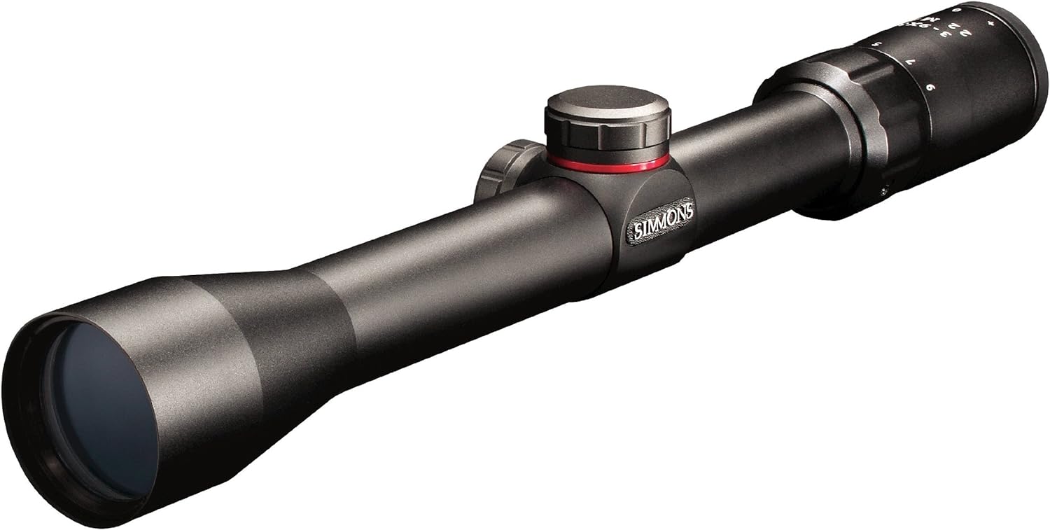Simmons Truplex .22 Mag 4×32 Riflescope, Rimfire Rifle Scope with TrueZero Adjustment System and Rings Included, Low Caliber and Airsoft Riflescope