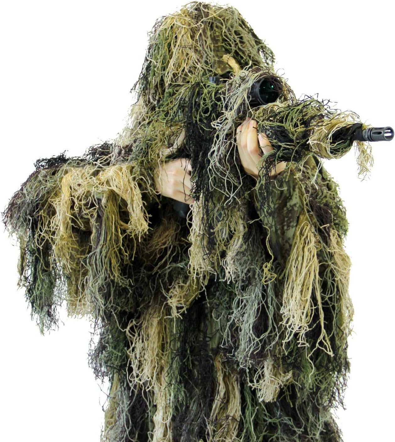 Arcturus Warrior Ghillie Suit – Camouflage Hunting Suit for Men, Military, Hunters, Snipers & Airsoft