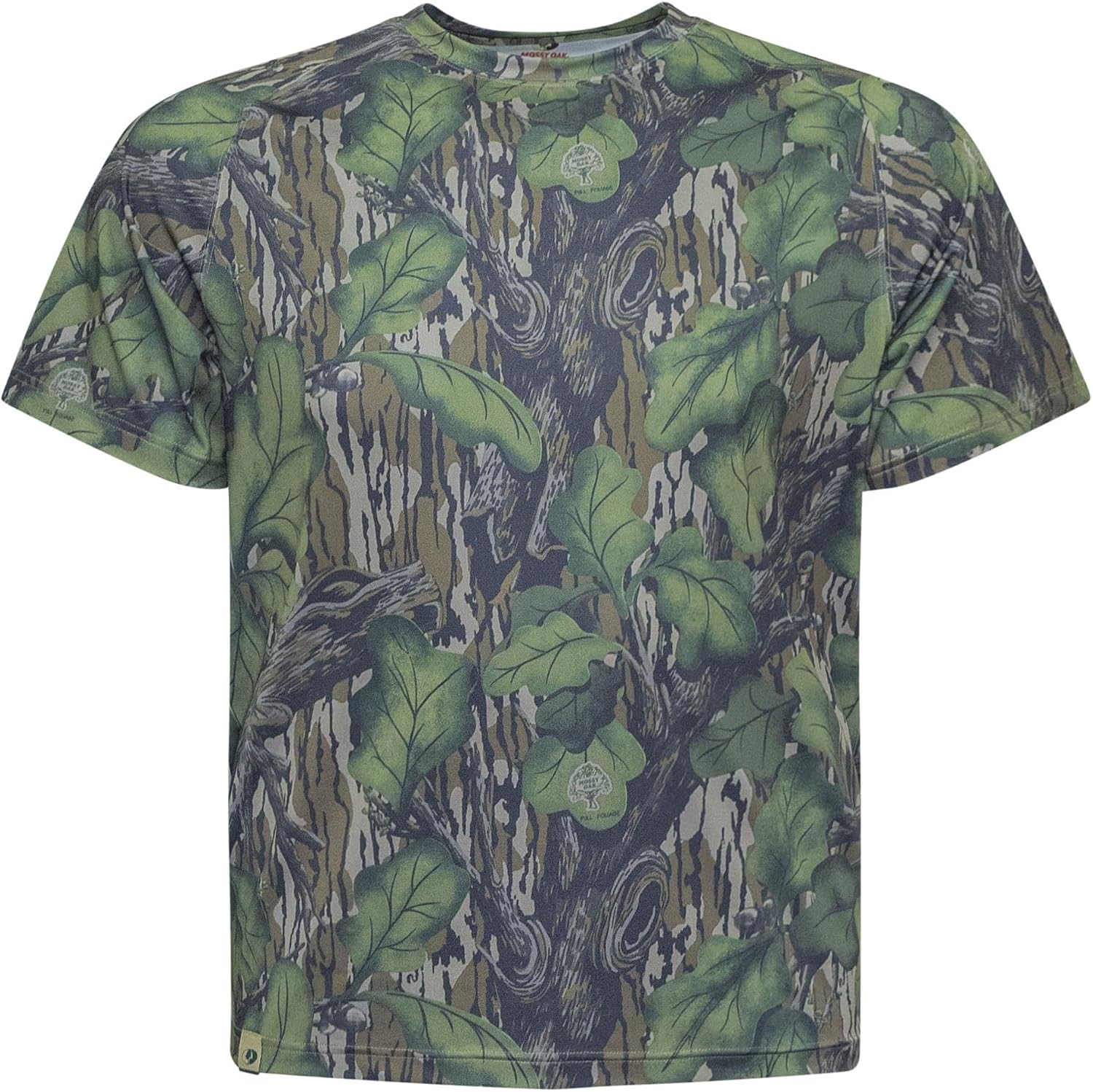 Mossy Oak Camo Hunting Short Sleeve Shirt for Men – Lightweight Performance Stretchable Tee with 4-Way Stretch & Cooling Tech