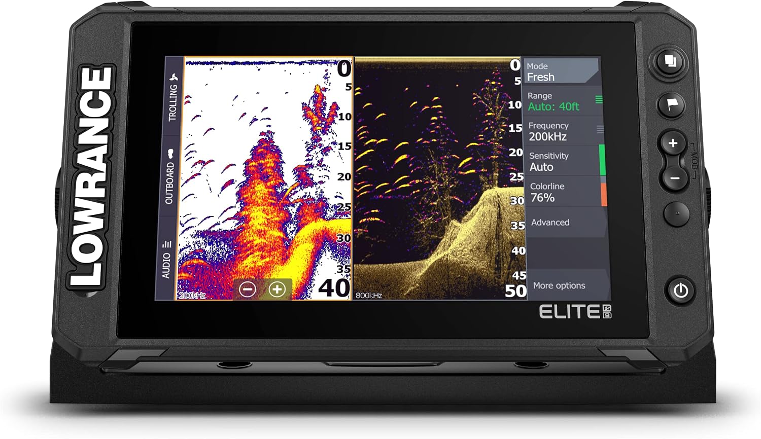 Lowrance Elite FS Fish Finder/Chartplotter, 7-12 Inch, C-MAP Charts
