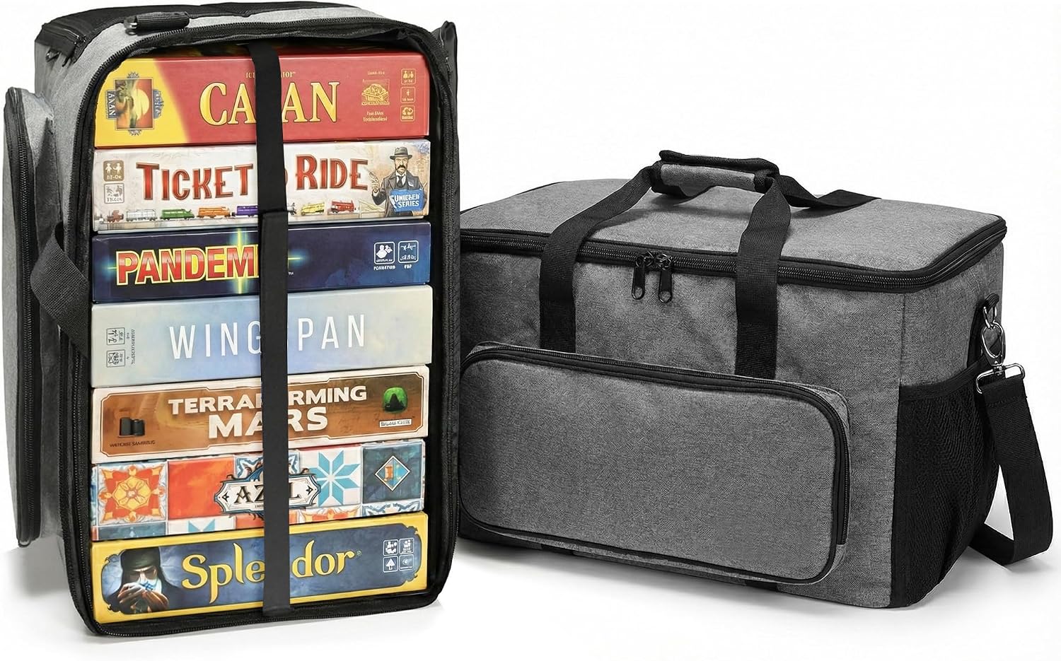 Board Game Bag, Holds 5-7 Boxes, Padded