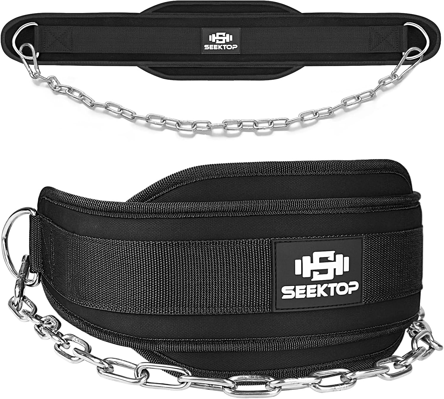 Seektop Dip Belt With 38″ Chain for Weightlifting, Dips, Pull Ups & Squats