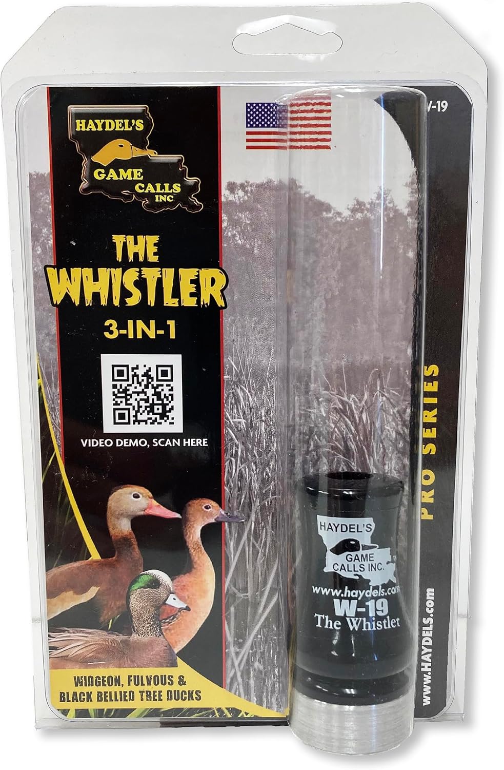 Haydel’s Game Calls Inc. The W-19 Whistler Duck Call – Designed for Wigeon, Fulvous and Black Bellied Tree Ducks.