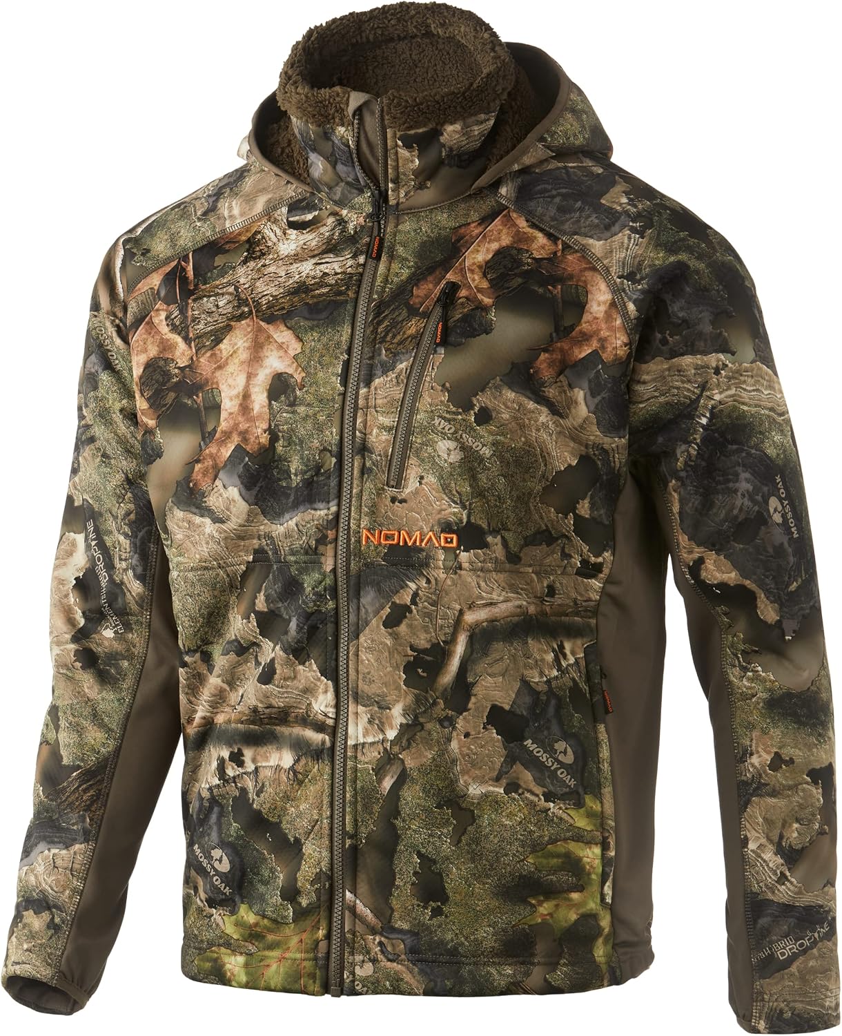 Nomad mens Harvester Nxt Jacket | Wind Resistant W/Sound Kill Tech,Mossy Oak Droptine Camo,Medium